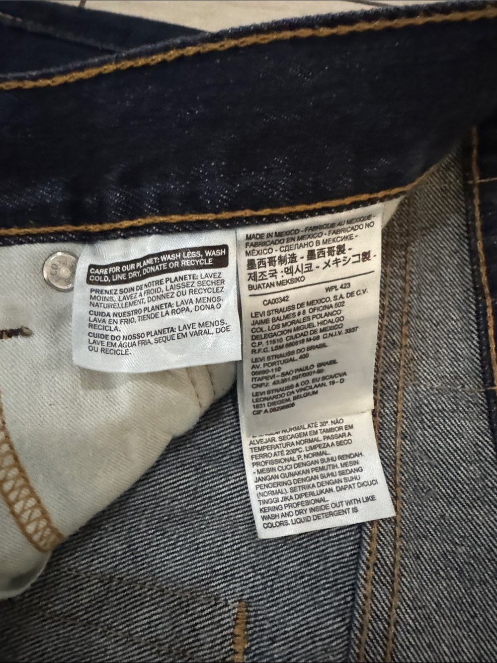 Levi's Indigo Straight-Leg Jeans - Picture 6 of 11